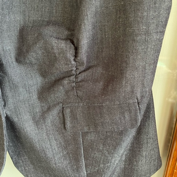 Maurices fitted blazer dark gray short sleeved sz 1 - Picture 4 of 11